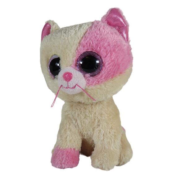 Ty Annabelle Beanie Boo Cat Plush Pink Glitter Eyes RARE Exclusive - Picture 6 of 16